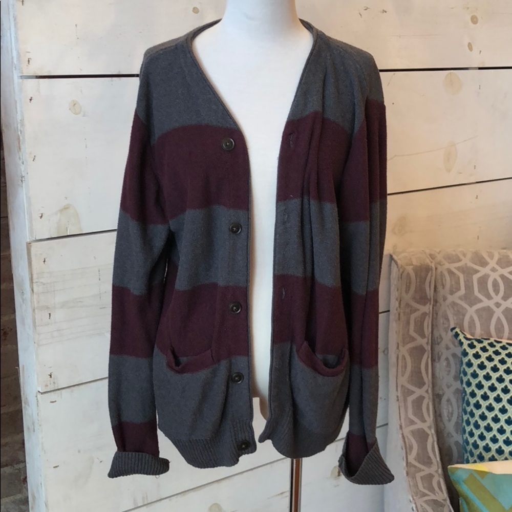 Oversized Button Up Cardigan